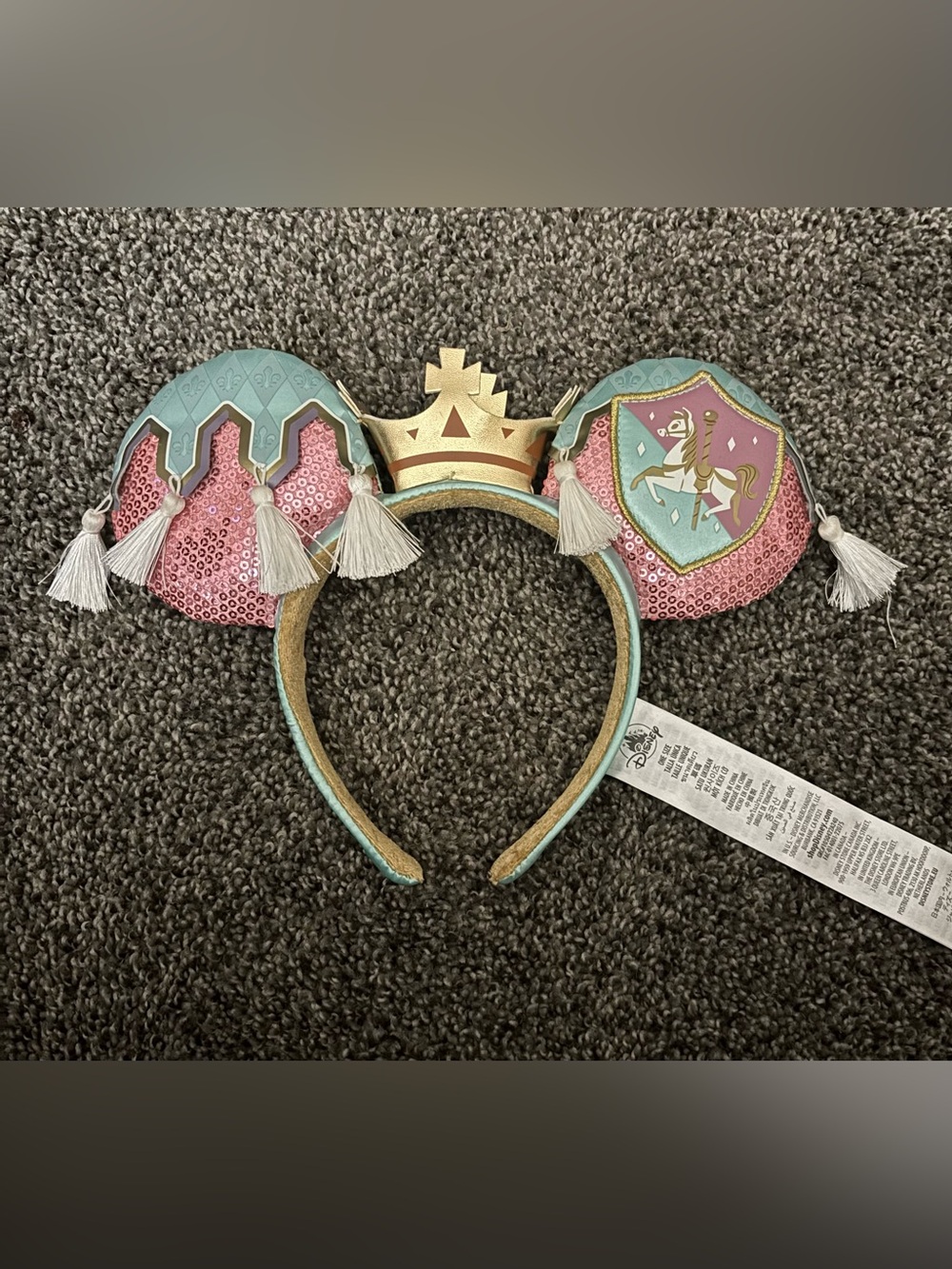 NWT Disney Parks Prince Charming Regal Carrousel Ears Headband - Limited Edition